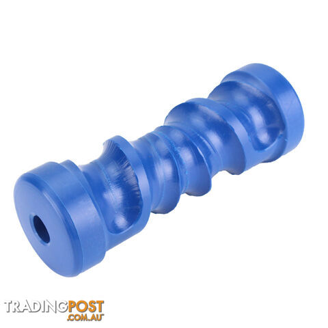 NYLON ROLLER SELF CENTERING ROLLER 8&#8243; 17MM BORE BLUE BRN116