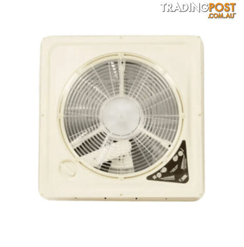 FIAMMA TURBO VENT 160 WHITE NEUTRAL PREMIUM 12V 300MM FAN EMC APPROVED....