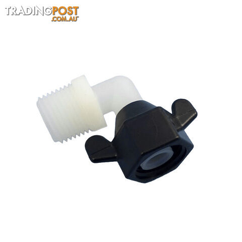 SHURFLO ELBOW 1/2″ THREAD INLET & OUTLET. 244-3366 800-00204