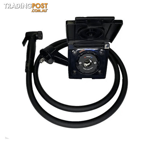 CTCRV EXTERNAL SHOWER POINT BLACK KIT WITH 2.5M HOSE AND SHOWER HEAD/TRIGGER...