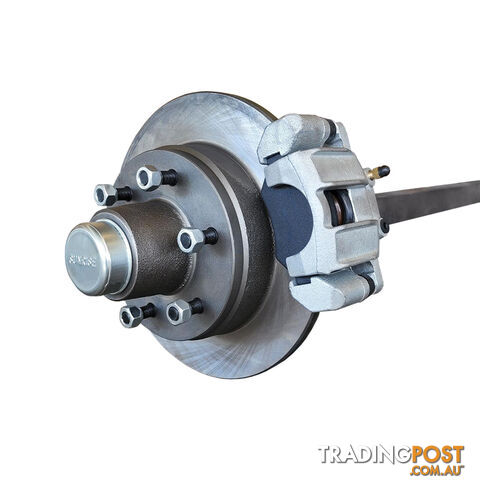HYDRAULIC DISC BRAKE AXLE 2000KG RATED 50MM 2T SQUARE HDA50S2TC