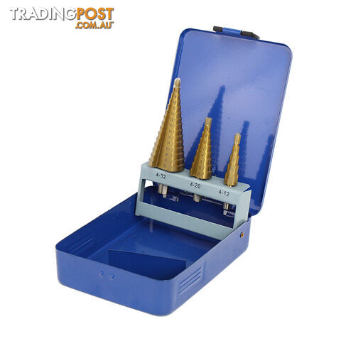 STEPPED DRILLS PIECE SET 4-12MM, 4-20MM &#038; 4-32MM SDS