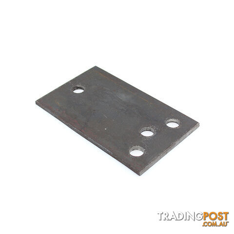 2/3 HOLE UNIVERSAL COUPLING HITCH PLATE RECTANGULAR 6MM 3HCPNR