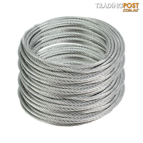 BRAKE CABLE WIRE ROPE 4MM ZINC 500M CWR4G500R