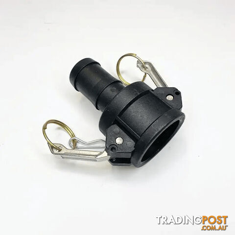 POLY CAMLOCK C.- FEMALE COUPLING TO HOSE BARB – 32MM. XDPCC32/C125 (SOLD IN BAGS...