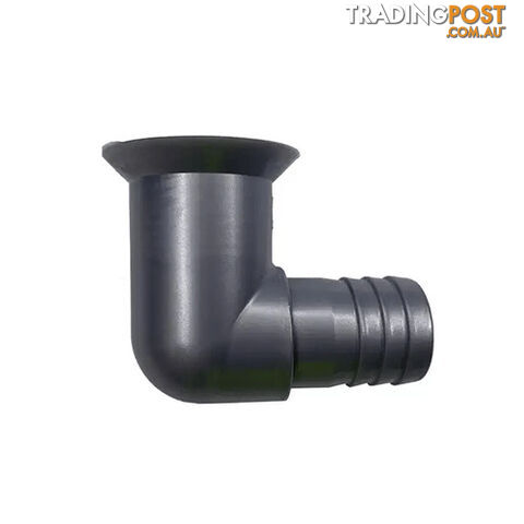 PLASTIC SILVER/GREY 25MM WASTE OUTLET 90 DEGREE. PNP315S 800-05162