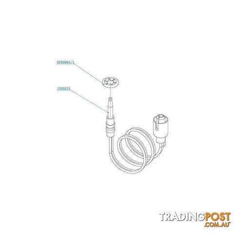 SMEV FIXING CLIP FOR THERMOCOUPLE. 0200001/1 700-05300