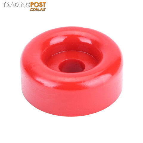 POLY SOFT ROLLER FRONT END CAP 3&#8243; 17MM BORE RED BRPS303