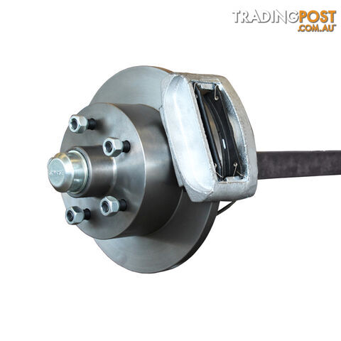 HYDRAULIC DISC BRAKE AXLE 1000KG RATED 40MM SQUARE HDA40S96C