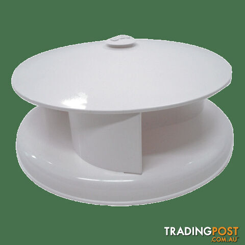 ROTARY VENT PLASTIC WHITE 240MM X 120MM RV11W 650-04110