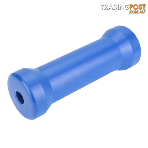 NYLON ROLLER KEEL ROLLER 8&#8243; 21MM BORE BLUE BRN108