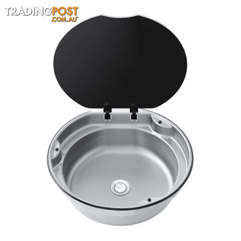 THETFORD PARTS – GLASS LID T/S ROUND THETFORD SINK. SSPA1757 700-04195