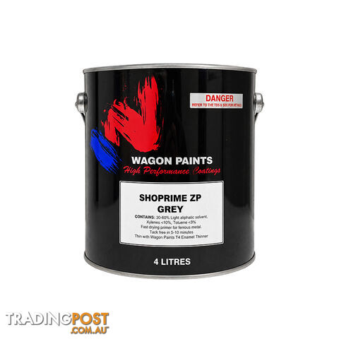 WAGON PAINTS SHOPRIME ZP ZINC PHOSPHATE SHOP PRIMER 4L PPG4W