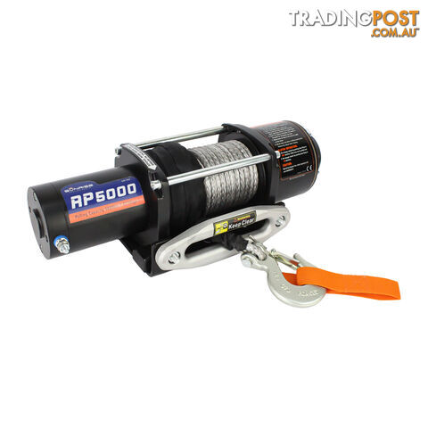 ELECTRIC WINCH 5000LBS (2268KG) 12V 136:1 GEAR RATIO SYNTHETIC ROPE EW5000R