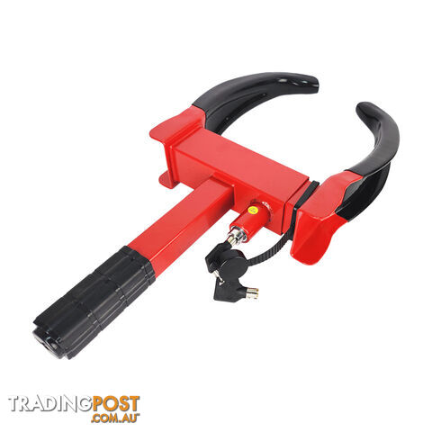 WHEEL CLAMP RED HEAVY DUTY WCLY