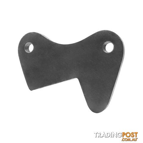 CALIPER MOUNT PLATE KIDNEY SHAPE 7/16&#8243; NATURAL 40-45MM SQ AXLE MBMPN