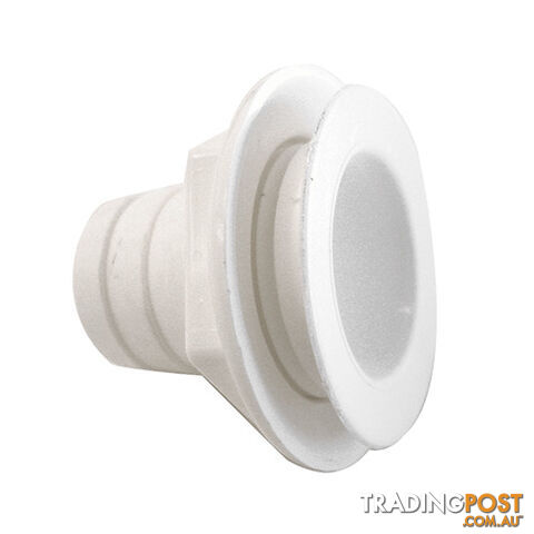 SINGLE PLASTIC WHITE 25MM WASTE OUTLET STRAIGHT. PNP310. SOLD EACH. 800-05150
