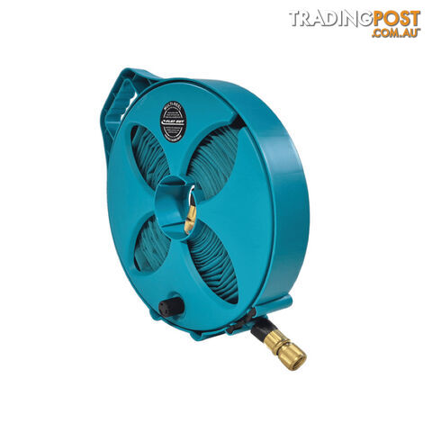 FLAT-OUT 7.5M TEAL DRINKING WATER HOSE ON COMPACT REEL. C7T 800-01256