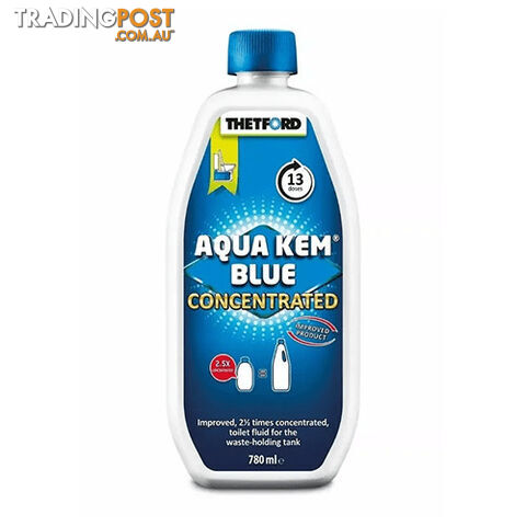 THETFORD AQUA KEM BLUE CONCENTRATED 780ML. 30621ZK 850-01025