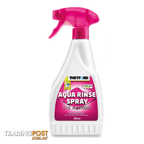 THETFORD AQUA RINSE SPRAY 500ML BOTTLE (RE-FORMULATED). 30831ZK 850-01063