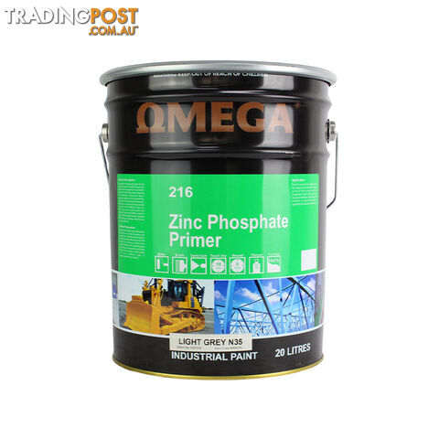 OMEGA PRIMER UNDERCOAT QDD ZP DARK GREY 20L UCG20L