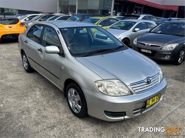 2005 TOYOTA COROLLA ASCENT ZZE122R 4D SEDAN