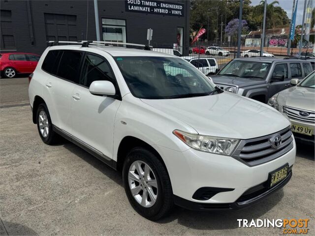 2011 TOYOTA KLUGER KX R(4X4)7SEAT GSU45RMY11UPGRADE 4D WAGON