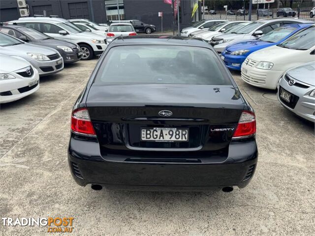 2008 SUBARU LIBERTY 2 5IHERITAGE MY08 4D SEDAN