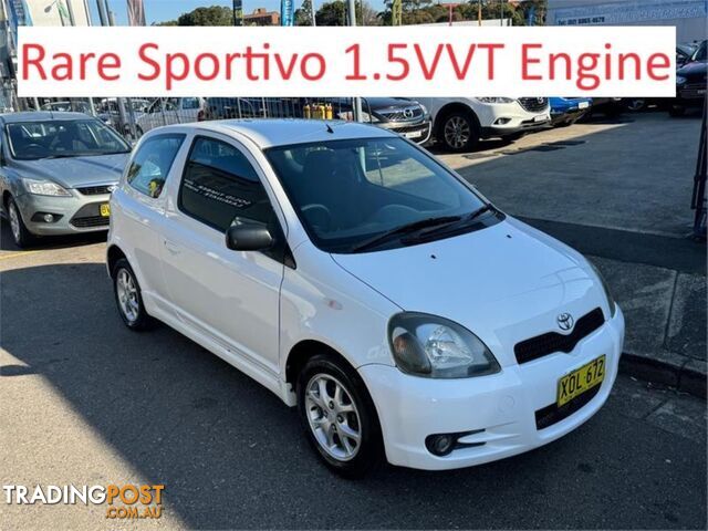 2001 TOYOTA ECHO SPORTIVO NCP13R 3D HATCHBACK