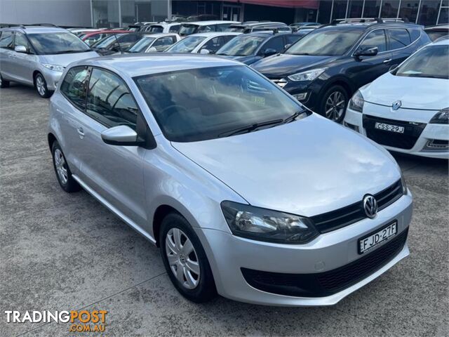 2011 VOLKSWAGEN POLO TRENDLINE 6RMY11 3D HATCHBACK