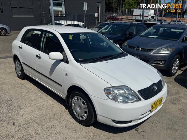 2002 TOYOTA COROLLA ASCENTSECA ZZE122R 5D HATCHBACK