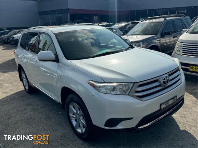 2012 TOYOTA KLUGER KX R(4X4)7SEAT GSU45RMY11UPGRADE 4D WAGON