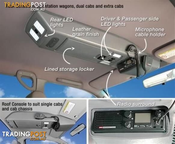 OUTBACK ACCESSORIES ROOF CONSOLES 4X4 TOYOTA LANDCRUISER 80 SERIES STD 1995 TO 1998 - photo 4 of 11