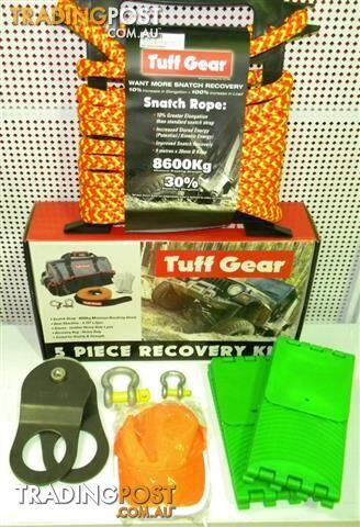 MEGA 11 PCE TUFF GEAR 4X4 4WD RECOVERY KIT USE WITH WINCH EVERYTHING YOU NEED