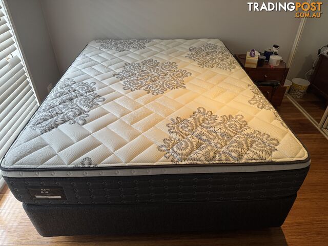 King Koil Chiro Queen Mattress with base as new