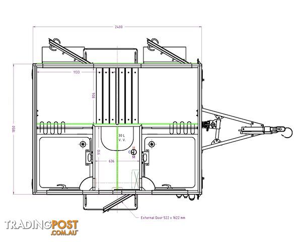 SCANVOGN - 240 2IN1 SHOWER TRAILER - photo 2 of 4