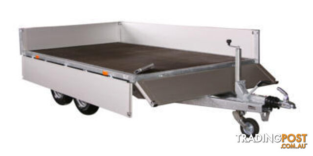 X-LINE FLATBED TRAILER 3518 X3 3.15Ã1.75M BLACK EDITION - photo 2 of 11
