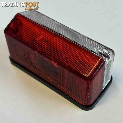 RADEX 925 RED & WHITE SIDE MARKER LIGHT (SINGLE)