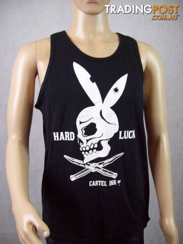 Men's Cartel Ink Tank Top - Picture On Front - Black&White Size M