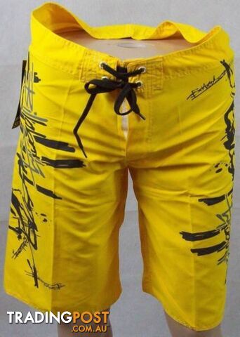 New Mens Billabong Boardshorts-Black & Yellow Casual Short Size32