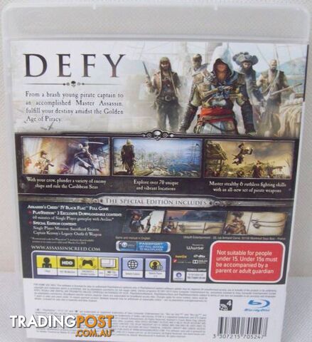Playstation 3 Game Assassins Creed 4 Black Flag - Special Edition - photo 2 of 4