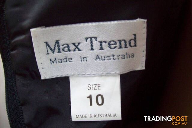 New Womens Max Trend Sz 10 Black Satin Long Spaghetti Strap Dress - photo 4 of 8