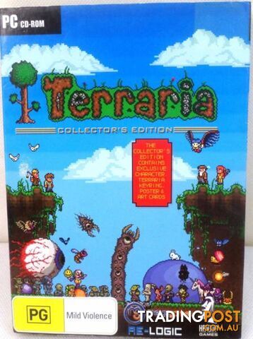 Terraria Collectors Edition Windows PC CD Game w/ Exclusive extra