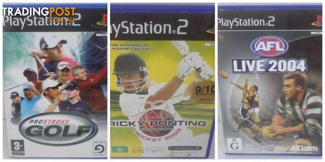 PS2 Games Bundle - Ricky Ponting International Cricket- ProStroke