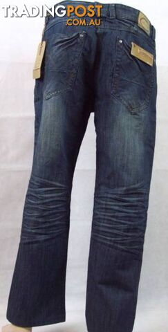 Brand New Men's Chisel Block 60 Jeans Straight Leg - Size 38