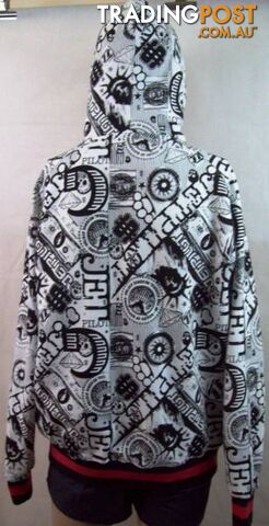 Graphic Printed Genuine Jet Pilot Zip Up Hoodie Jacket Mens Large - photo 2 of 8