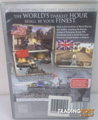 PS2 - Call of Duty, Medal Of Honor Rising Sun, Brothers In Arms - photo 2 of 8