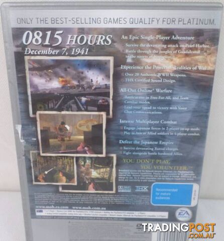 PS2 - Call of Duty, Medal Of Honor Rising Sun, Brothers In Arms - photo 4 of 8