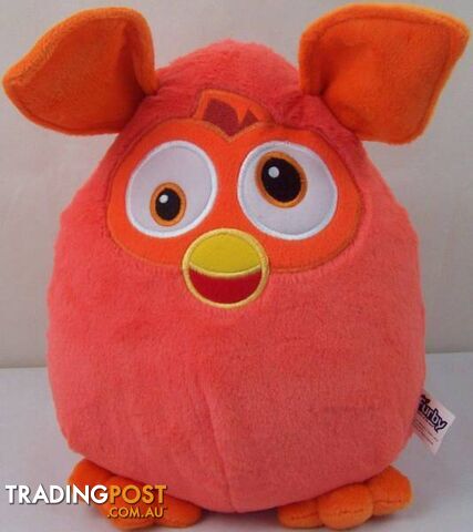 Official 2014 Crazy Furby Orange Cushy Soft and Cuddly Plush Toy