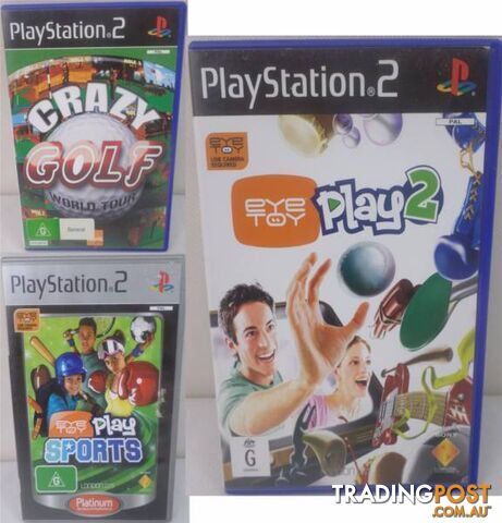 Playstation 2 Crazy Golf World Tour, EyeToyPlay, Play 2 Eye Toy - photo 2 of 7